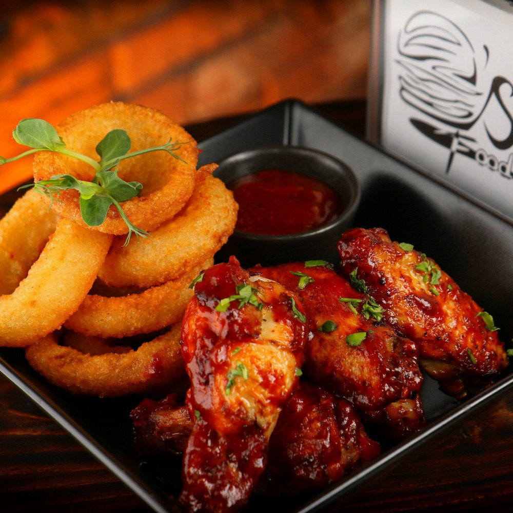 CHICKEN WINGS (6PSC) + ONION RINGS (6PSC)