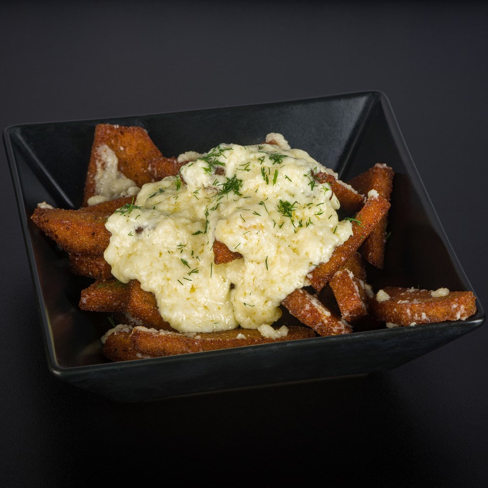GARLIC BREAD WITH MELTED CHEESE