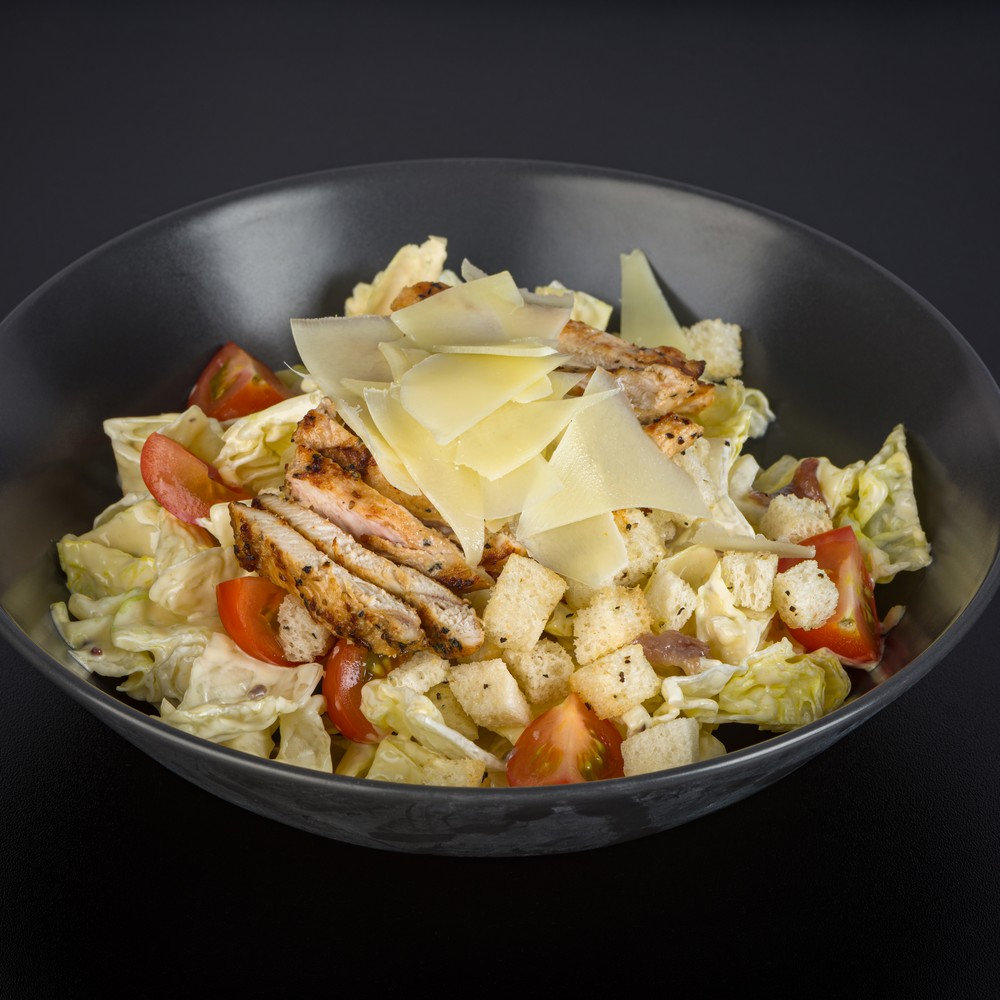 CAESAR SALAD WITH CHICKEN OR BACON